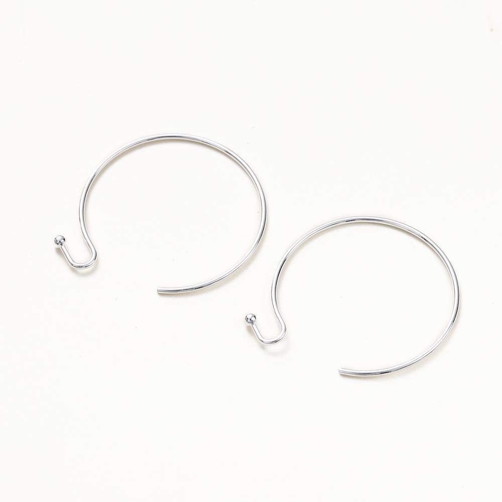 20pcs/lot 14K 18K Gold Plated Hoop Earring Hooks Ear Wire Findings For DIY Making Earrings Jewelry Accessories Wholesale