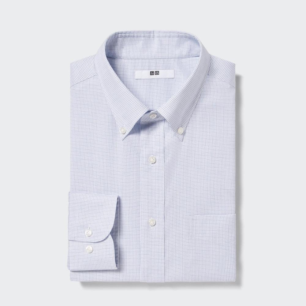 

Рубашка в тонкую клетку UNIQLO JAPAN с длинным рукавом