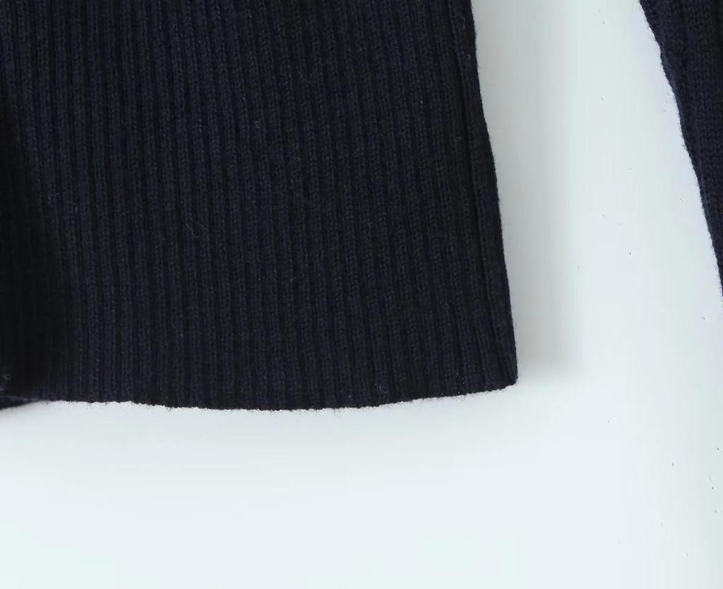 Spring 2025 Women's Age-Reducing Doll Collar Cable Knit Sweater