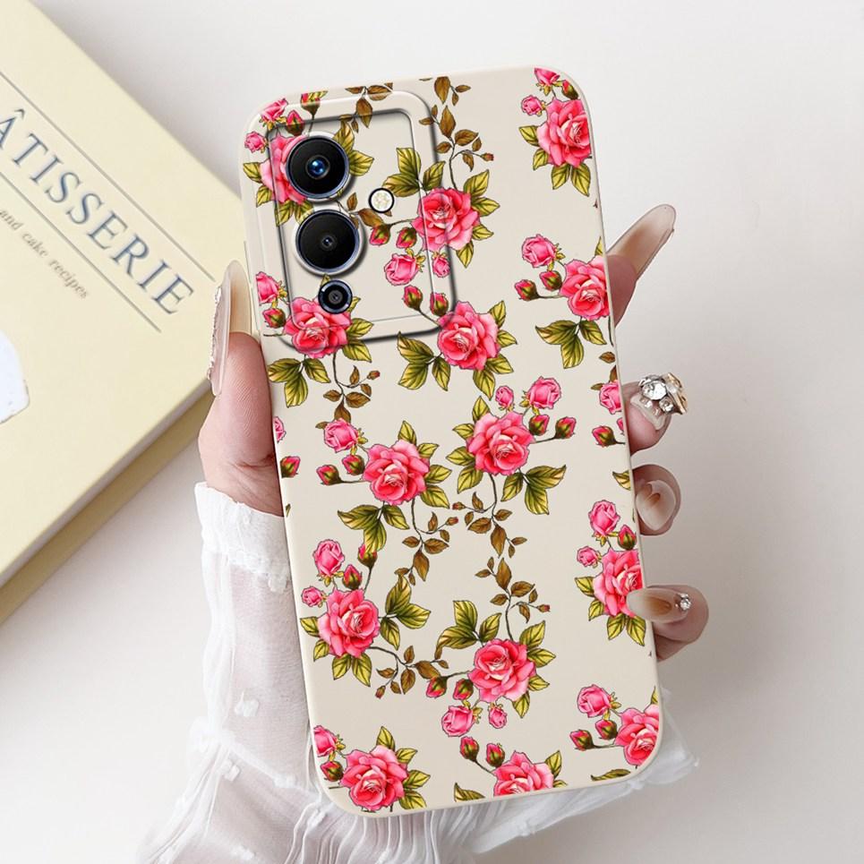 For Note 12 Pro 5G Inifinix Back Cover Infinix Note12 12Pro X671B Funda Flower Butterfly Women Fashion Phone Case Soft Silicone