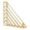 Triangle Wall Bookshelf Floating Book Shelf Space Saving Decorative Rack File Holder for Vinyl