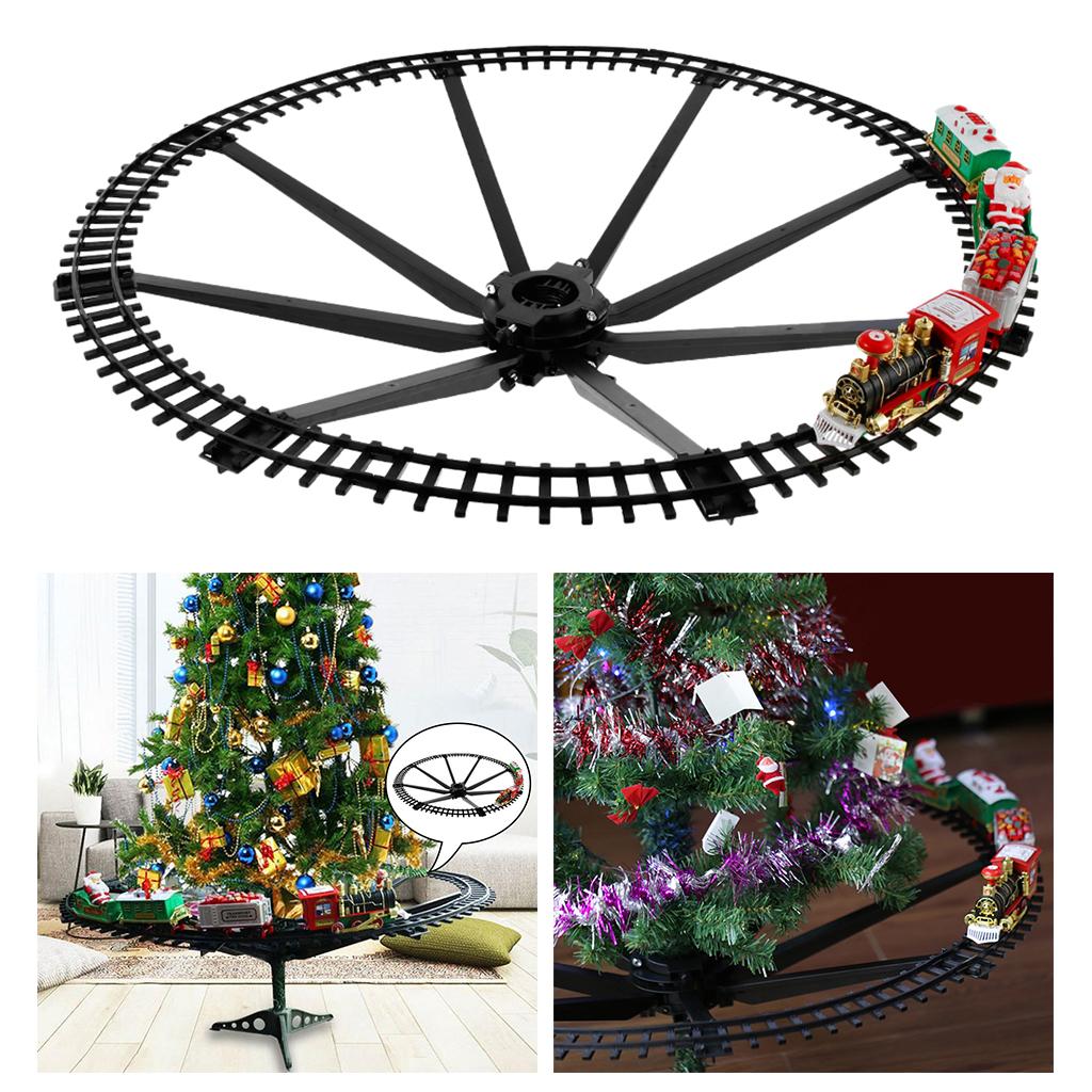 Christmas Train Set with Rail Car Railway Battery Operated