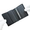 Inden Bifold Billfold Black with Black Gourd [Inden-ya] Wallet, Z, Thin, Deerskin, Lacquer, Pattern, 2013-01-007