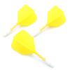 Cuesoul ROST T19 Shaft Integrated Flight Big Wing Shape Yellow with White Ice Shaft Set - 3-piece (CS-AK577-1M)