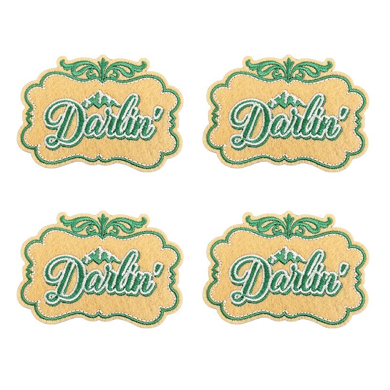 10pcs /Lots Western Cowboys Embroidered Patches Letter Patch Iron On Patches For Clothing Thermoadhesive Patches Jackets Hats Diy 