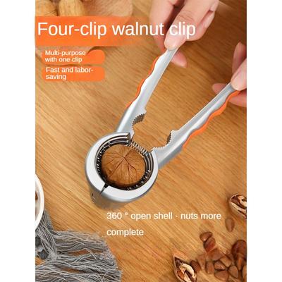 Walnussknacker, Nussschälwerkzeug, Haushalts-Multifunktionswerkzeug zum Öffnen von Walnüssen, Haselnusszange