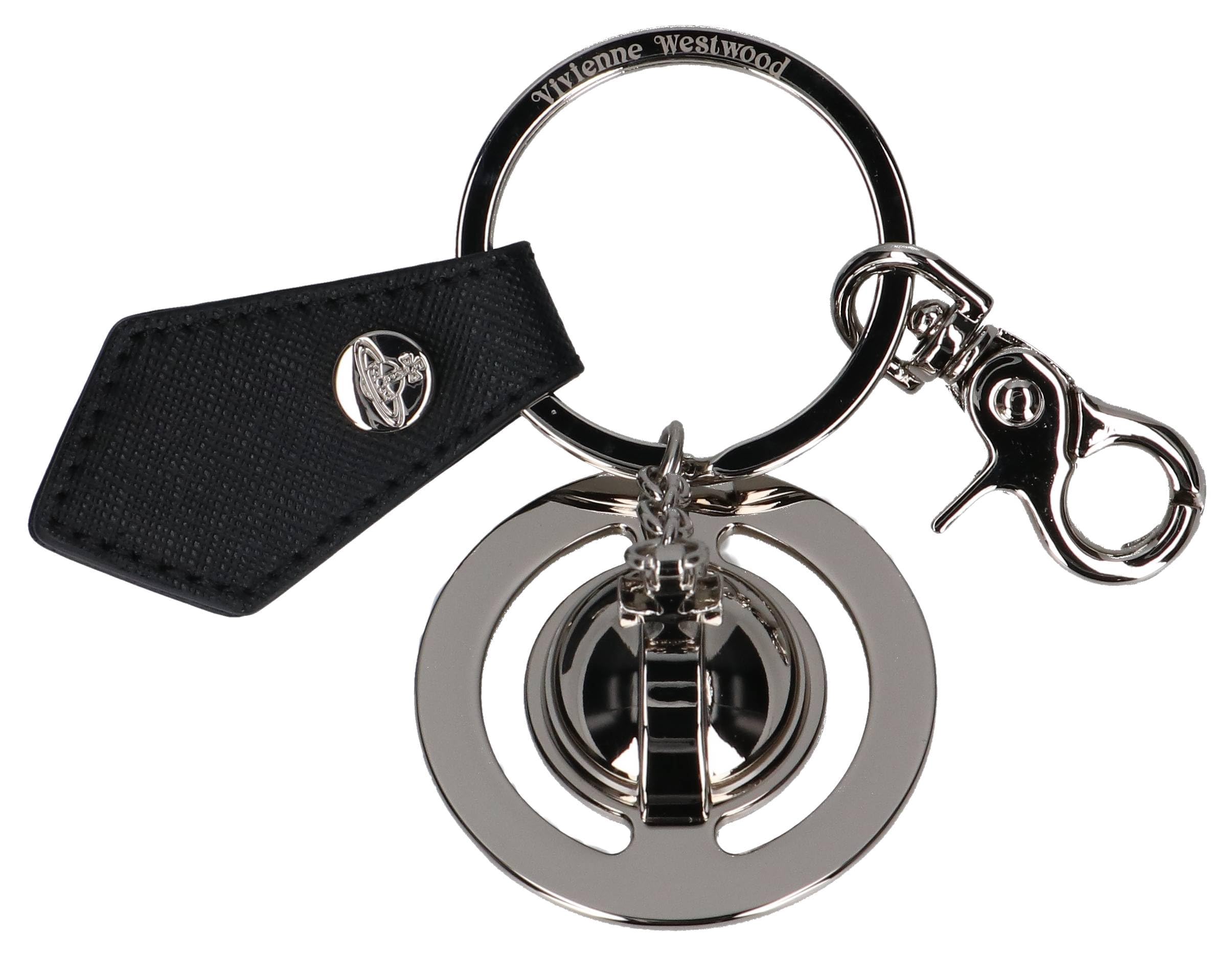 

Vivienne Westwood METAL Key Ring 8203011QU OM0014 N401 BLACK SAFFIANO [Used]