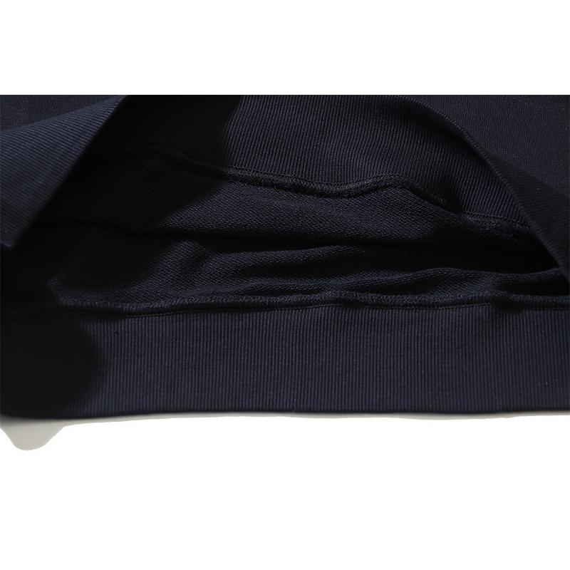 1244 Off-White 2025 Otoño Nuevo Cinta Métrica Regla de Flecha Cinta Estampada Sudadera de Cuello Redondo para Hombre y Mujer