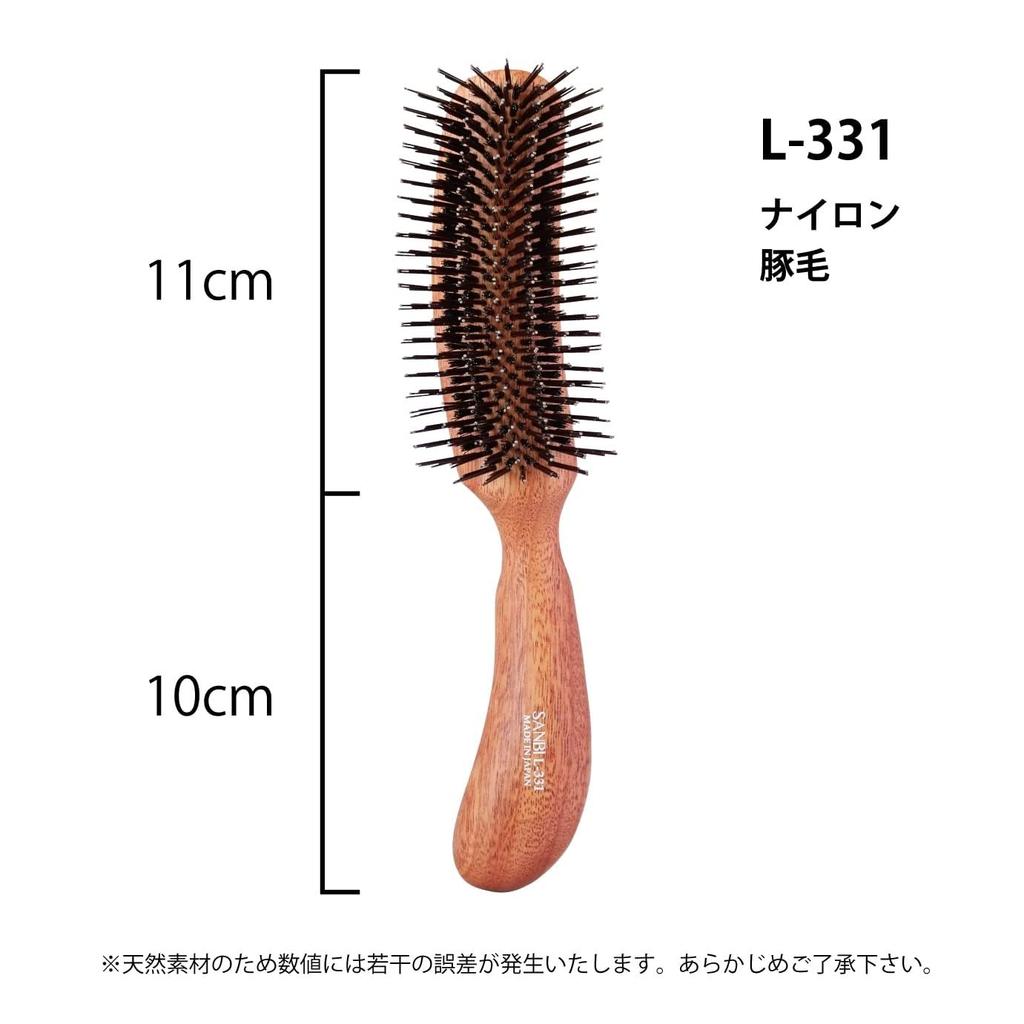 Hairbrush L Series nylon boar hair (S-type + L-331)