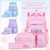 Girl School Backpack With Multiple Pockets And Lightweight Oxford Fabric For Elementary Students