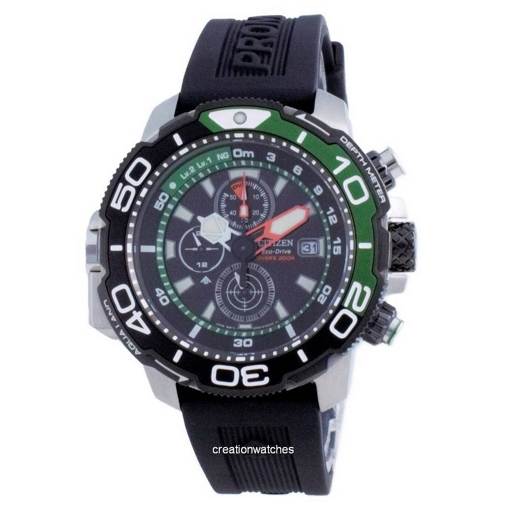 

Мужские часы Citizen Promaster Marine Aqualand Chronograph Diver s Eco-Drive BJ2168-01E 200M
