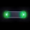 Blinkende Motorrad Auto Fahrräder Solar-Warn Licht Licht Blinkt Schwanz Ende Hinten Freies Verdrahtung Kollision Anti Z5I4