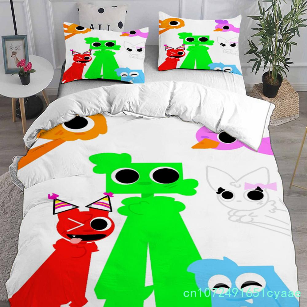 Game Garten Of Banban Bedding Sets Comforter Quilt Bed Cover Duvet Cover Pillow Case 2-3 Pieces Sets Kids Adult Size