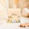 jiangyuanyuan: Custom Money Box Personalized Animal Piggy Bank Wooden Money Box with Name Birthday Gifts
