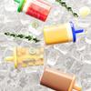 Rainbow Popsicles Molds Safe Summer Parties Ice Molds with Easy Demold Feature and Reusable Drips Guards Stick