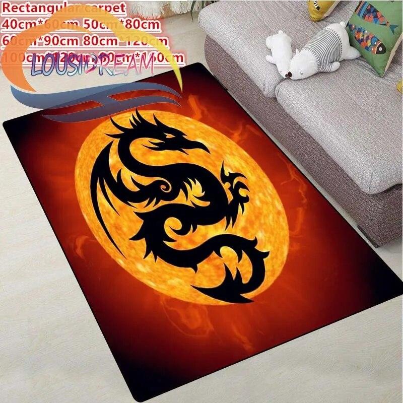 Różne wzory dywany z motywem smoka Moda 3D Salon Łóżko Duży obszar miękki Dywan Dom Dziecięcy mata podłogowa Dekoracja