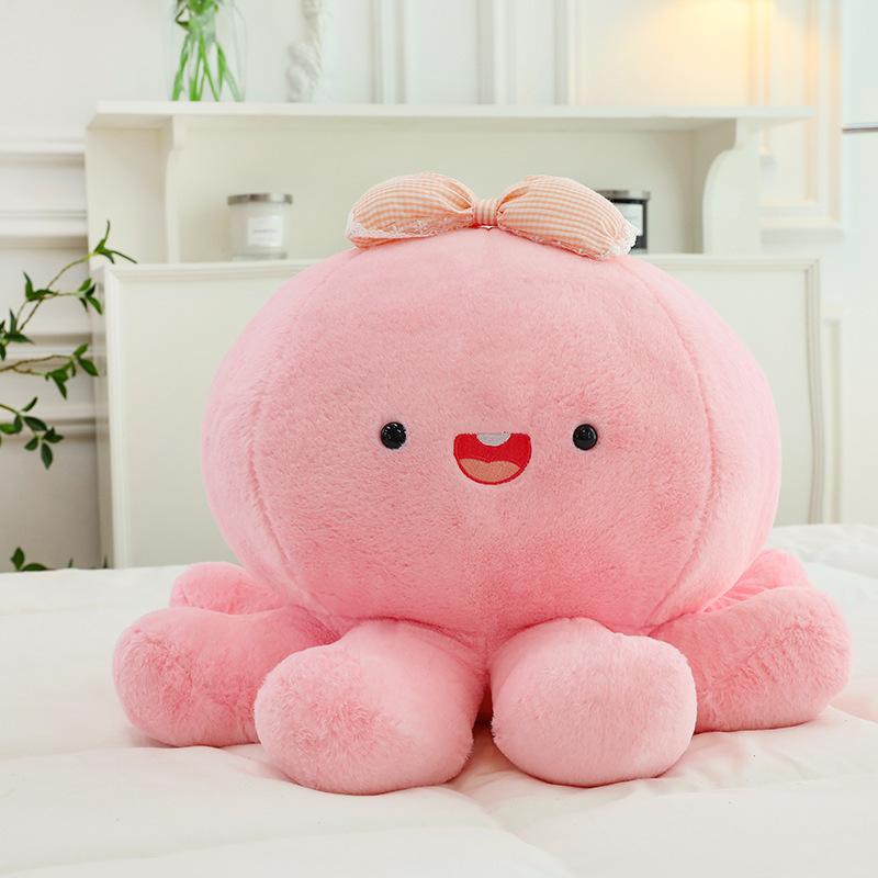 Cute Stuffed Octopus Doll With Short Fur Ideal For Kids And Animal Enthusiasts