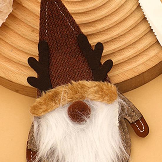 Christmas Tableware Holder Xmas Gnome Cutlery Holder Knife Fork Spoon Pouch Bag for Holiday Party Dinner Table Decor
