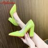Fashion Aphixta New Barby Pink Pumps Women Shoes 7cm/10cm Square Heels Patent Leather Multicolor Party Leisure Super Big Szie 35-53