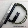 Outdoor Fire Starter with Scraper & 7-Core Paracord, 12.7*127mm Flint Magnesium Rod for Camping