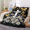Flanelldecke mit Gänseblümchen- und Schmetterlingsmuster, hochwertig und bequem für alle Jahreszeiten, Heimdekoration, Wärme und Komfort