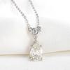 Veelzijdige High-End S925 Sterling Zilver Moissaniet Waterdruppel Hanger Ketting