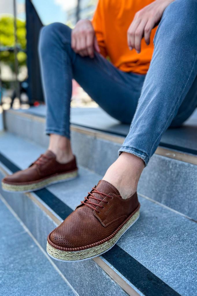 Chekich H New Collection CH117 Stamina Nuova Men Shoe White Black Brown Tan