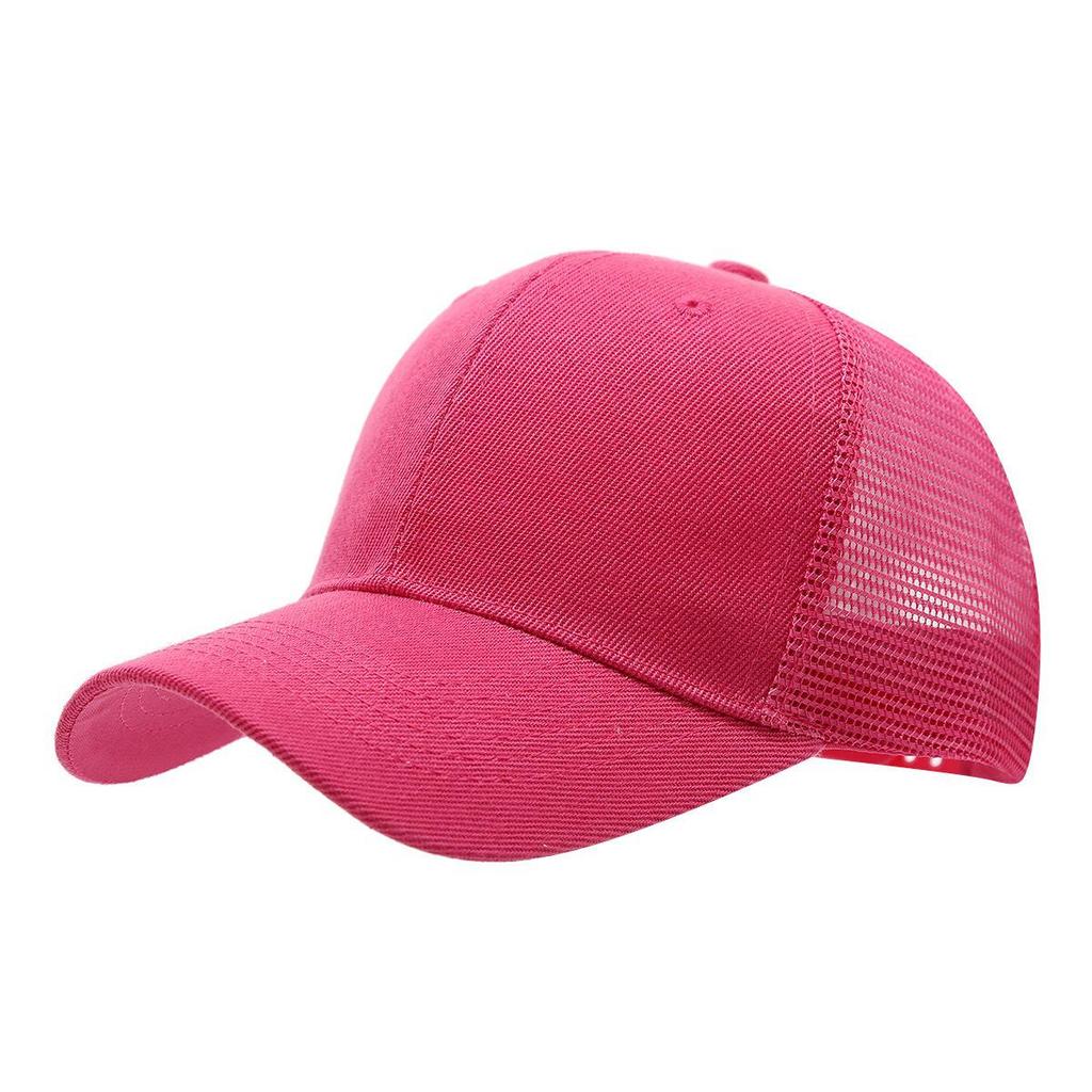 Unisex Summer Breathable Six-Panel Mesh Baseball Cap with Custom Logo for Outdoor Sports