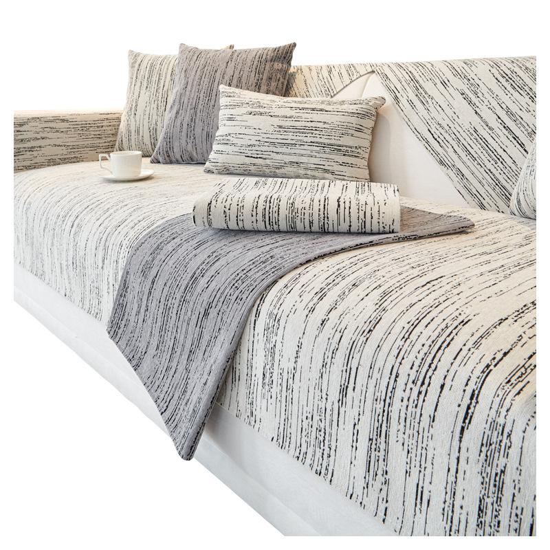 Sjönille Fire sesonger Universell Sofapute Nordisk Høykvalitets Sofatrekk Stoff Sklisikker Ryggstøtte Håndkle