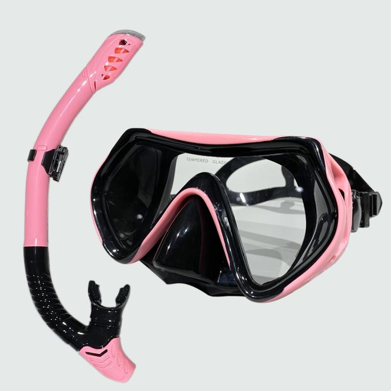 Professionelle Tauchmaske Schnorchelanzug Erwachsene Silikonlippe Antibeschlagbrille Schwimmausrüstung