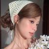 Neues Vintage Hohlstrick Dreieck Kopftuch für Damen Sommer Gestricktes Reise Stirnband Haartuch Foto Requisiten Mädchen Haar Accessoires