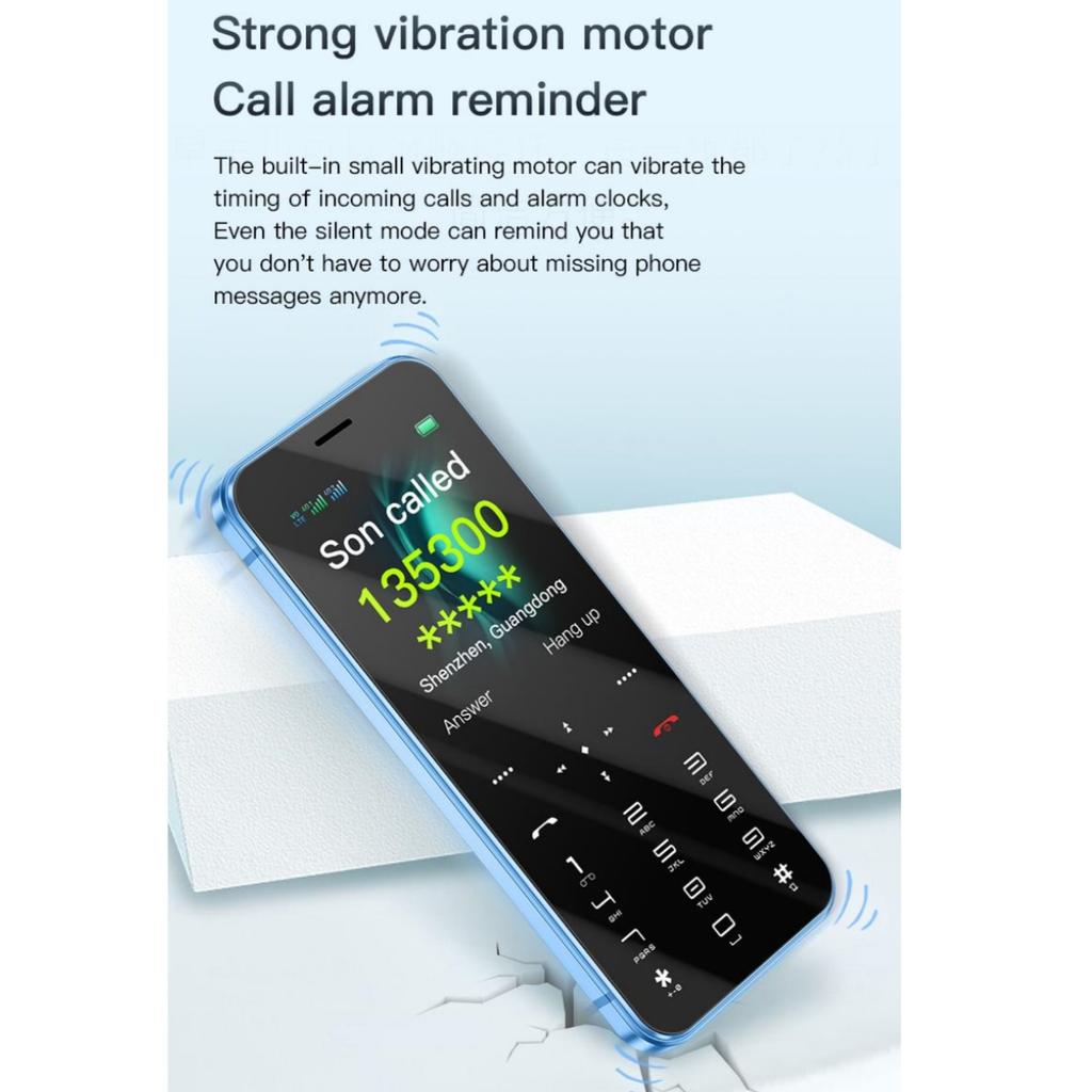 New H666 Ultra-thin Cute Fashion Children's Phone Dual SIM Card GSM 2G MP3 FM English Keyboard Vibration Mobile Phone