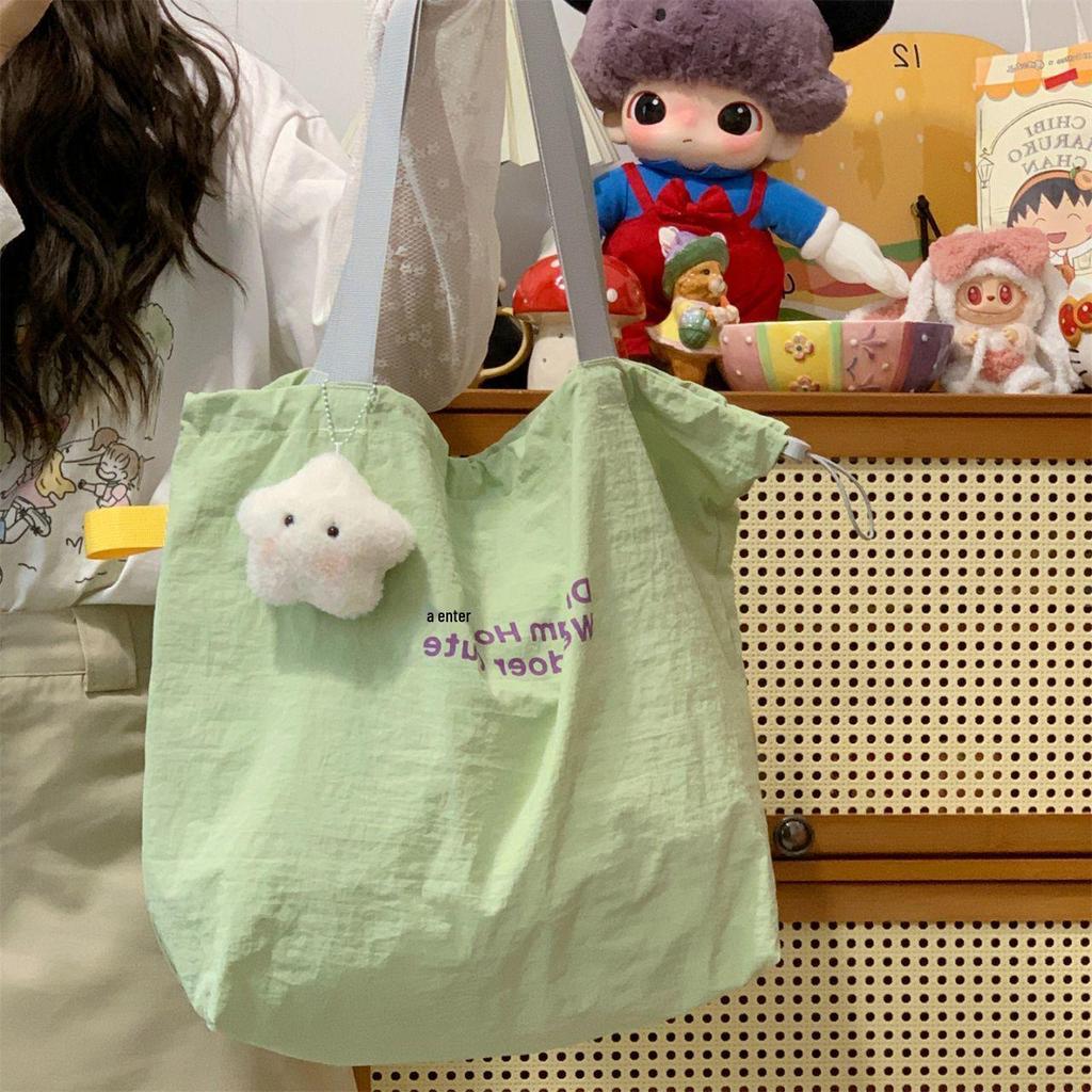 2025 Prosty Dojazd Torba Płócienna na Jedno Ramię - Duża Pojemność, Lekka, Casualowy Design dla Studentów