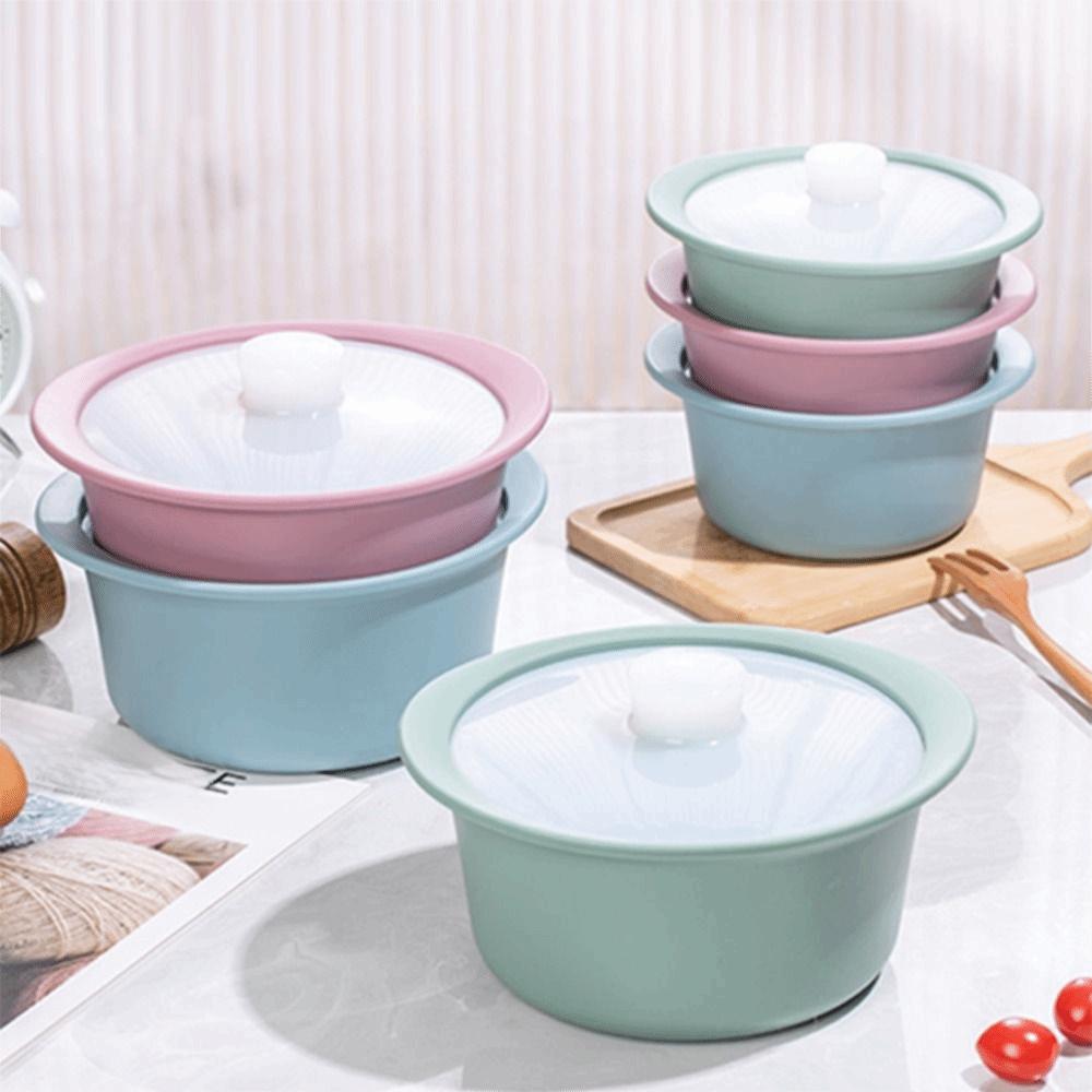 Heat-Resistant Microwave Steamer Bowl Fall-resistant Noodles Bowl Soup Bowl  Refrigerator