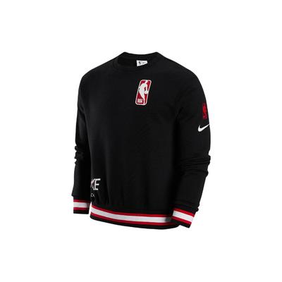 Nike Felpa Girocollo con Stampa Logo Grafico Lettera Team NBA 31 Uomo Top Nera FD6549-010