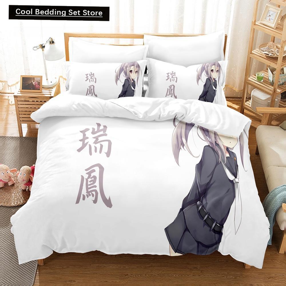 Zuihou (Kancolle) Bedding Set Single Twin Full Queen King Size Bed Set Aldult Kid Bedroom Duvet Cover Sets Print Bed Sheet Set