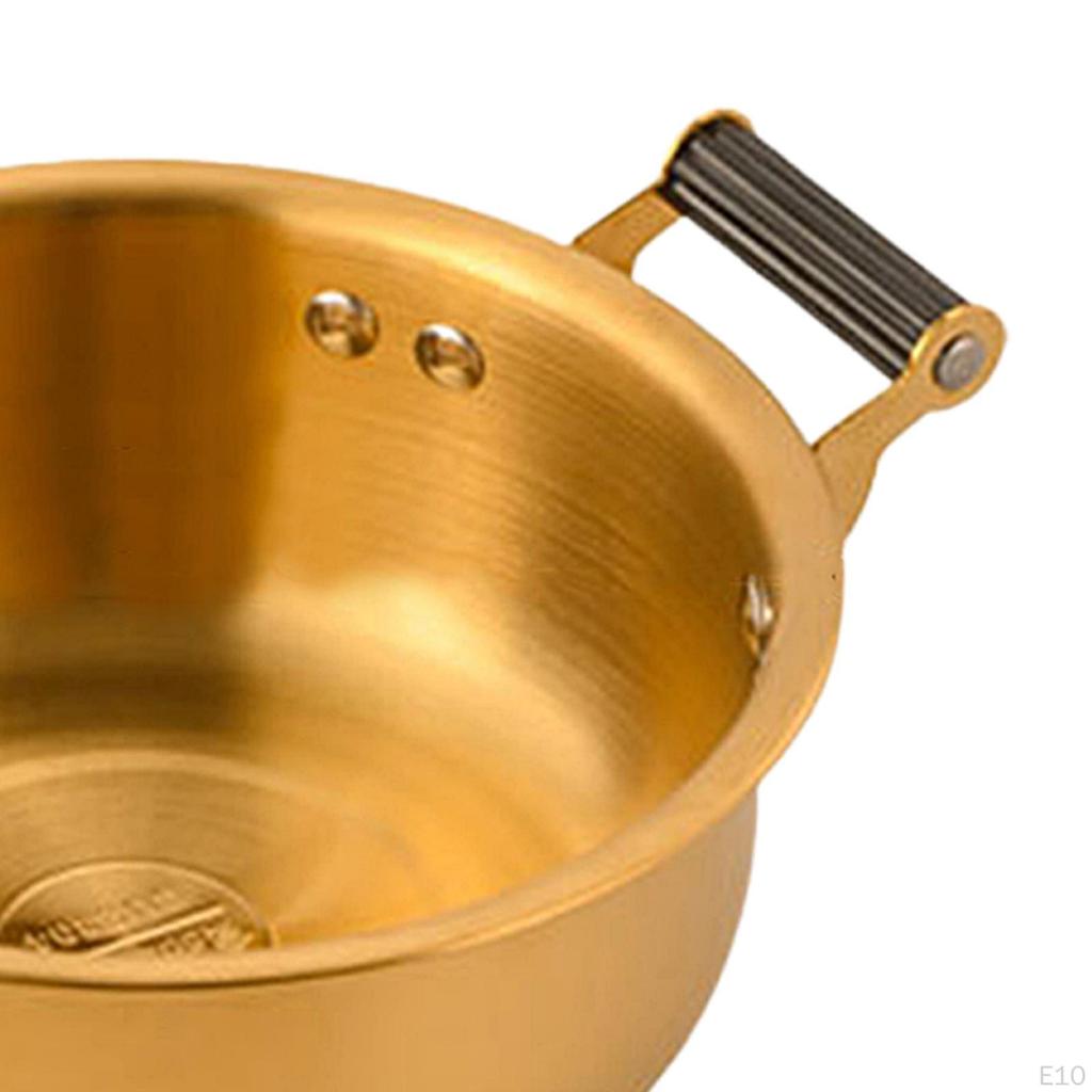 Korean Ramen Cooking Pot for Stovetop Use with Double Handles