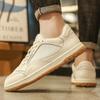 Fashion Genuine Leather Men Shoes Youth Teenage Casual Shoes Classics Man Vulcanize Shoes Driving Sneakers Versatile Skateboard Footwear