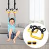 Gymnastics Rings with Adjustable Straps Pull Up Handle Rings Multi-Function Strength Training Equipment for Physical Training