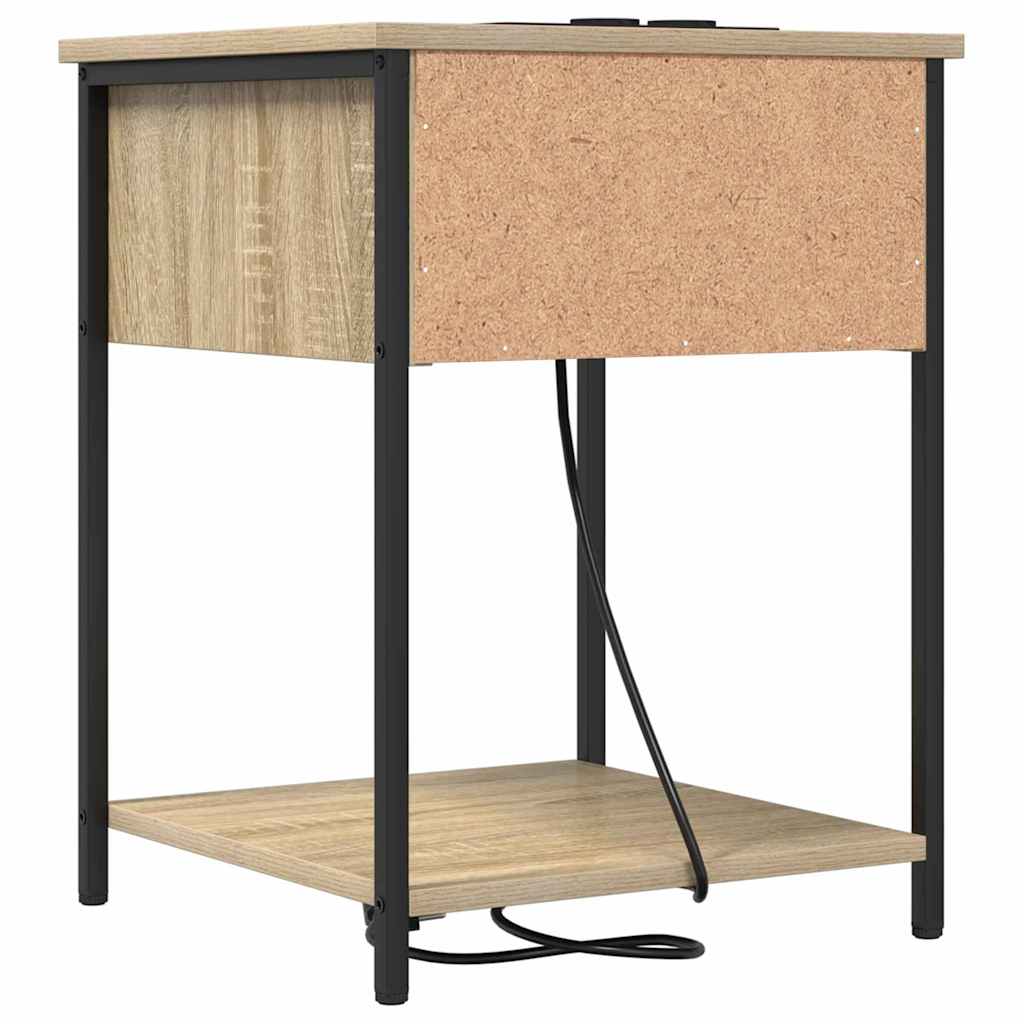 Nightstand Sonoma Oak 42 X 41 X 56 Cm Engineered Wood