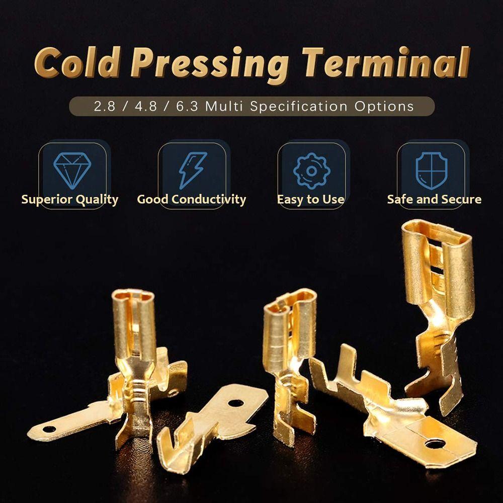 Gold Silver Crimp Terminal Insulating Male Female Pair Terminal Docking Terminal
