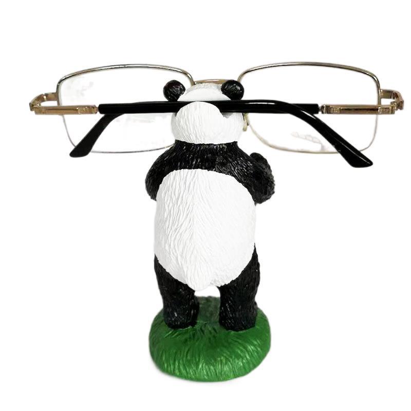 Panda Resin Glasses Holder - Cartoon Desktop Display Stand Resin