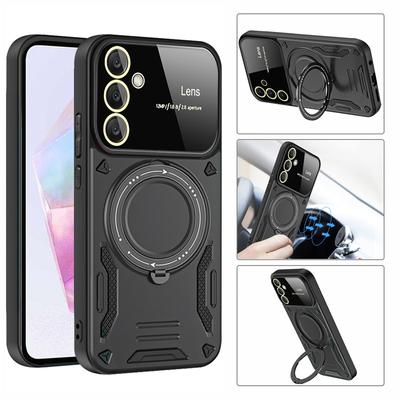 Für Samsung Galaxy A35 5G Hülle Stoßfeste Armor Magnetische Halter Abdeckung für Sumsung A35 A 35 Galaxya35 5G 6.6" Handyhüllen Fundas