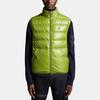 Moncler Aube Down Vests Unisex Leaf Green Stand Collar Moderate I20911A00079595ZJ83O
