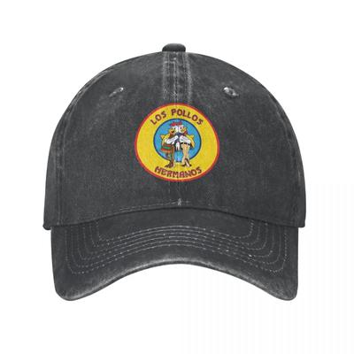 Los Pollos Hermanos Baseball Caps Casual Distressed Washed Fast Food Snapback Hat Unisex Style Outdoor Activities Hats Cap