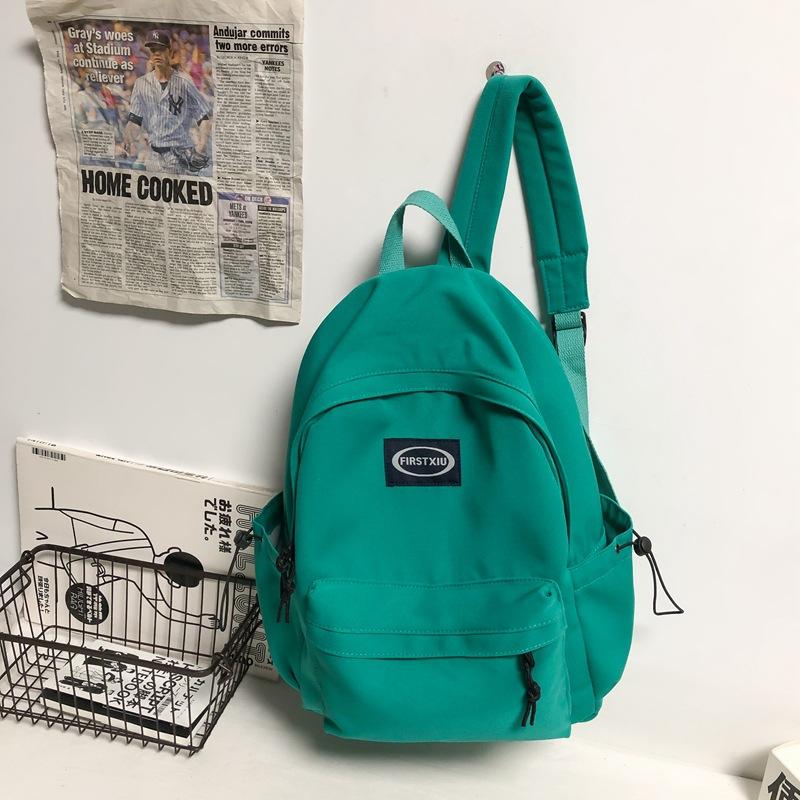 Schoolbag1011 New Street Trend Student Men's and Women's Backpacks Simple Solid Color Casual Backpacks