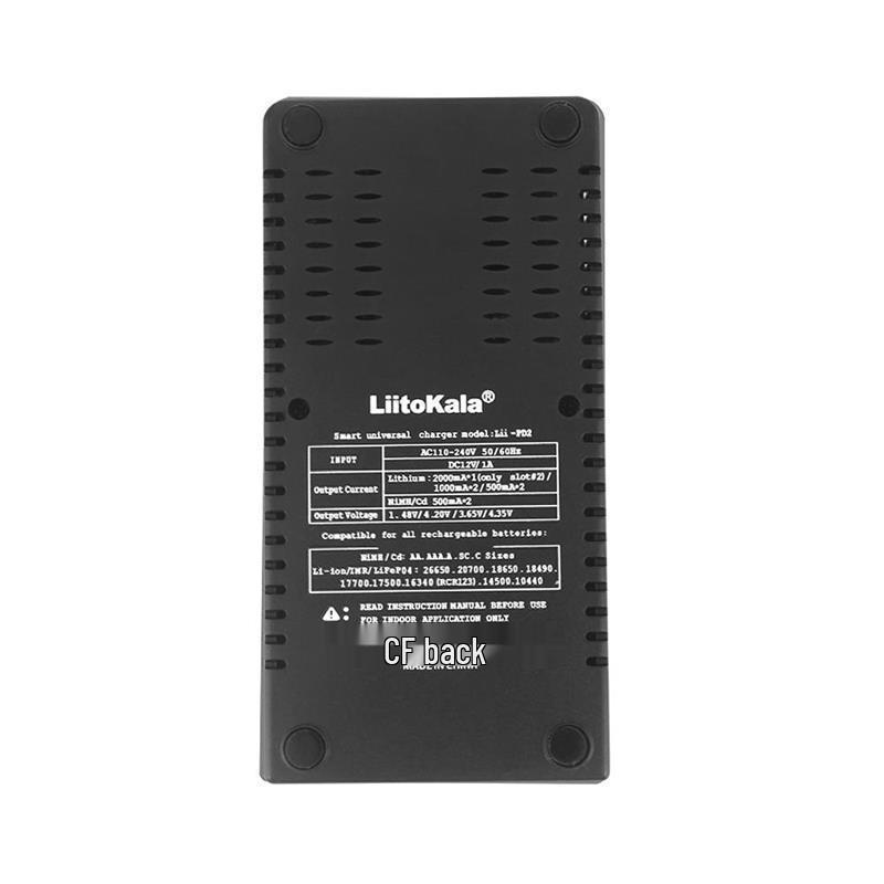 Dual-Slot Charger for 18650/26650 Lithium, AA/AAA Ni-MH, & 3.2V LiFePO4 Batteries