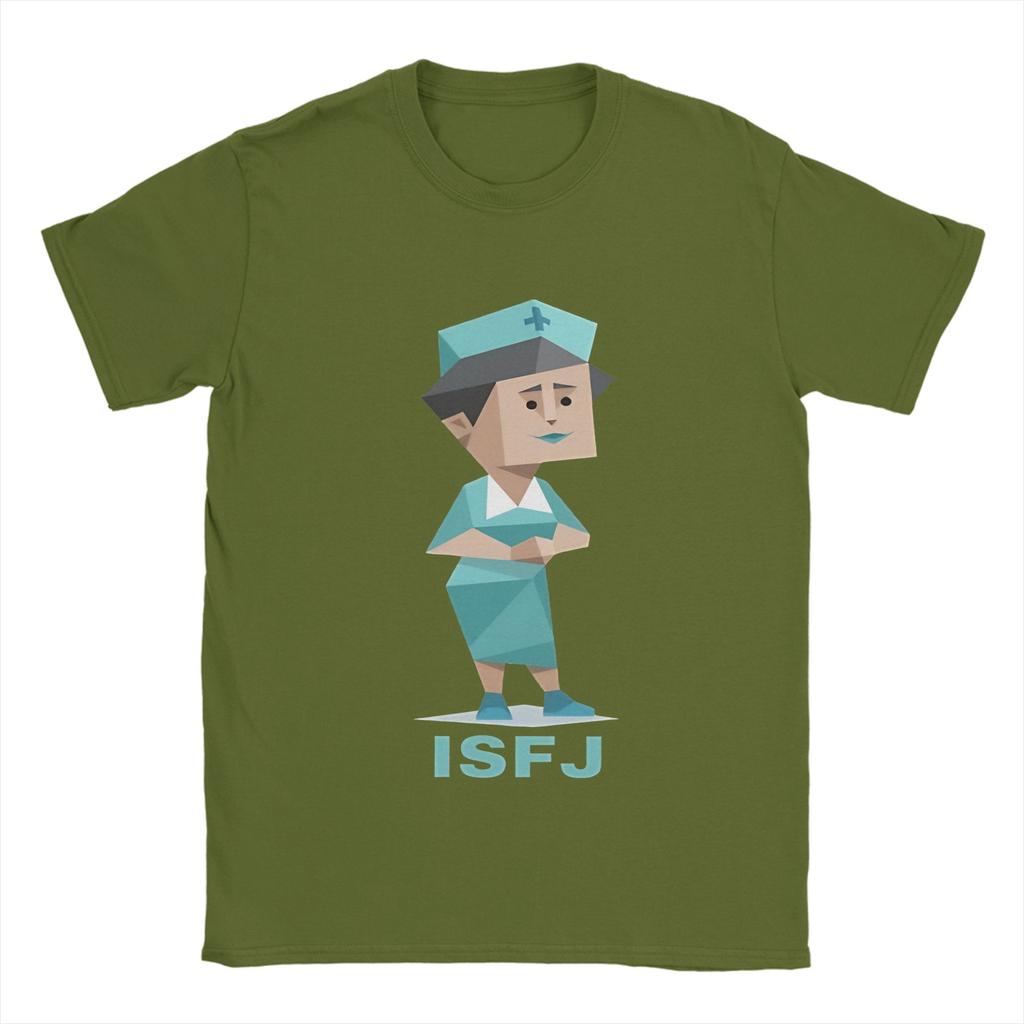 Men ISFJ MBTI T Shirts Pure Cotton Clothes Humorous Short Sleeve O Neck Tees Birthday Present T-Shirt