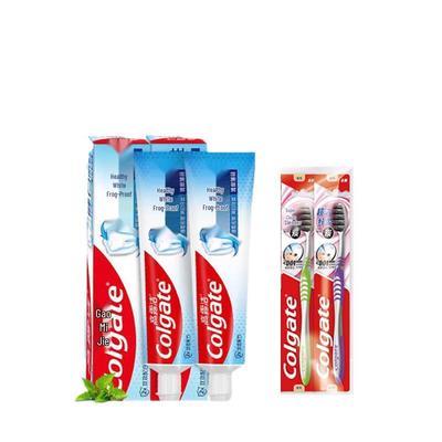 Whitening Anti-Cavity Toothpaste & Toothbrush Set