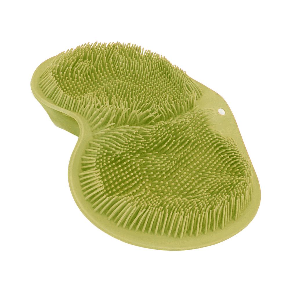 Shower Foot Scrubber Silicone Skid Resistance Shower Foot Massager Mat with Strong Suction Cups for Men Women